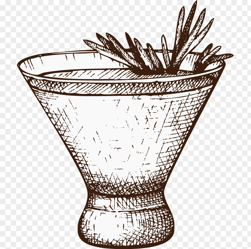 Cocktail Wine Drawing PNG