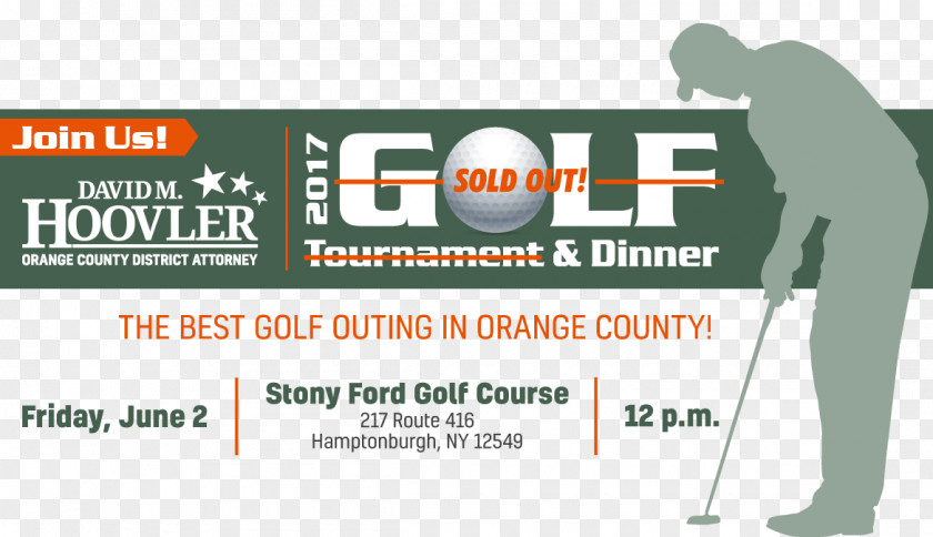 Golf Tournament Flyer Banner Brand Logo PNG