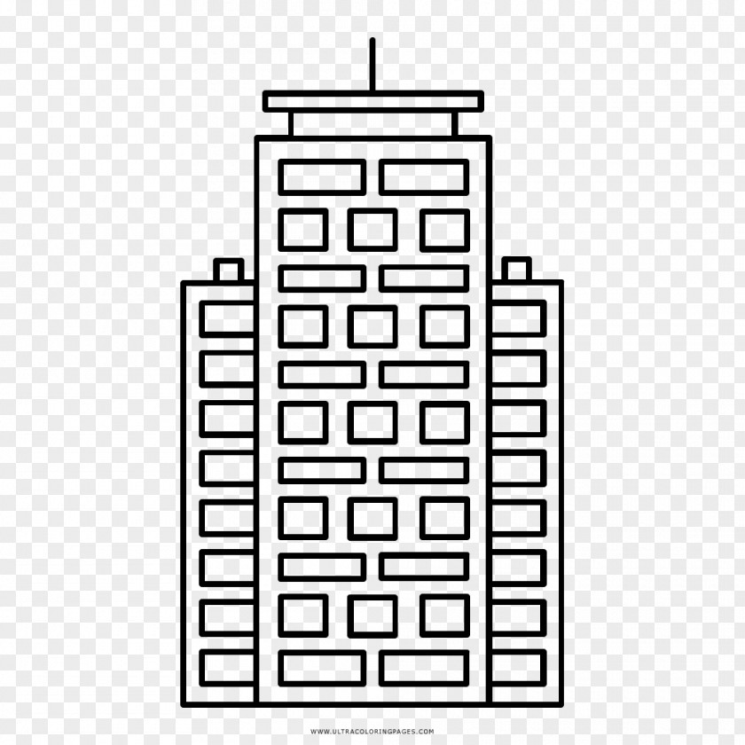 Skyscraper Coloring Book Drawing Building PNG