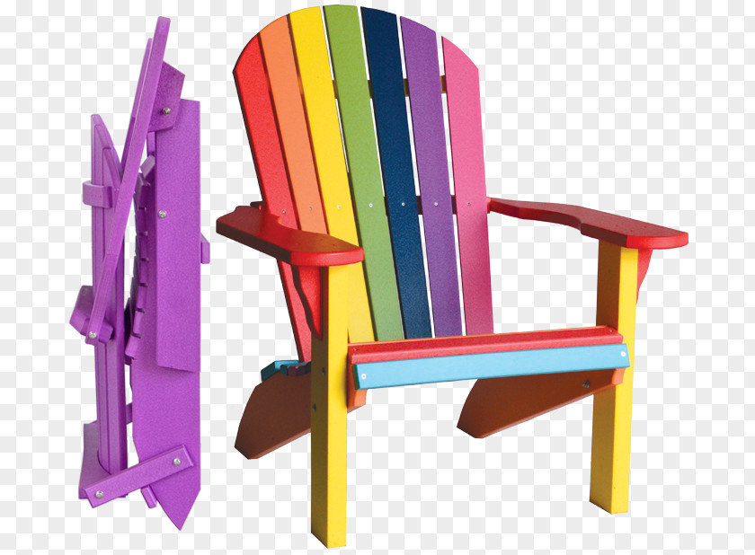 Chair Adirondack Garden Furniture Plastic Lumber PNG