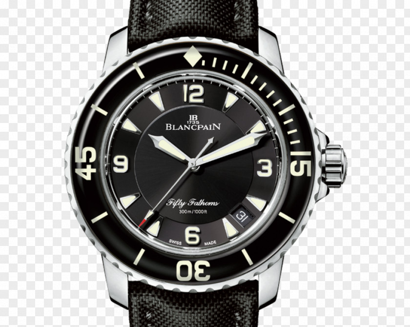 Jewels Villeret Blancpain Fifty Fathoms Diving Watch PNG