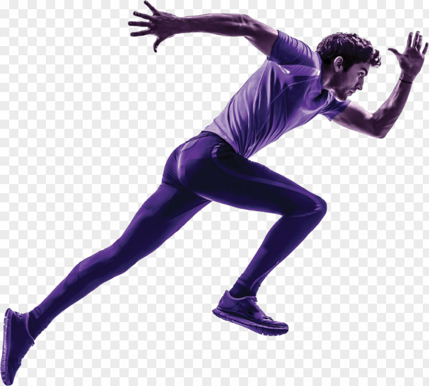 Silhouette Sprint Running PNG