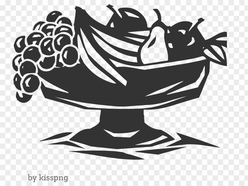 Cartoon Transpar Fruit Dish, Grape, Banana, Pear PNG