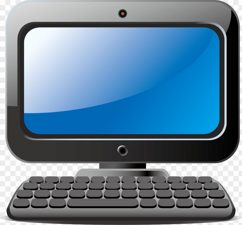Computer Vector Material Netbook Keyboard Hardware Monitors Output Device PNG