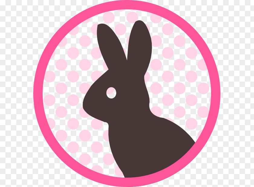 Kawai Rabbit Easter Bunny Pink M Paw Clip Art PNG