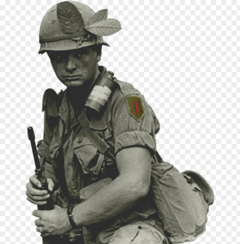 Contact Military Posture Soldier 1st Infantry Division Vietnam War Second World PNG