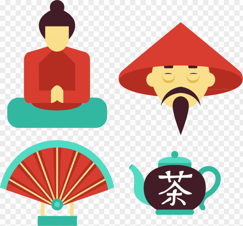 Japan Travel Dinette Teapot Character National Symbols Of China Illustration PNG