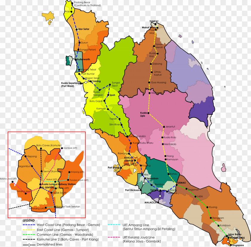 Railway Peninsular Malaysia Rail Transport In Bahau Map PNG