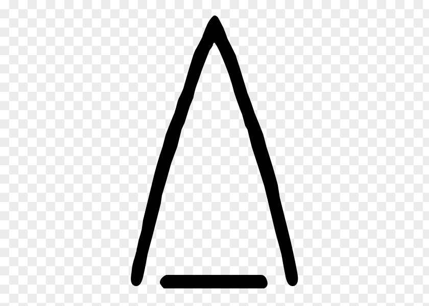 Area Triangle Black And White PNG