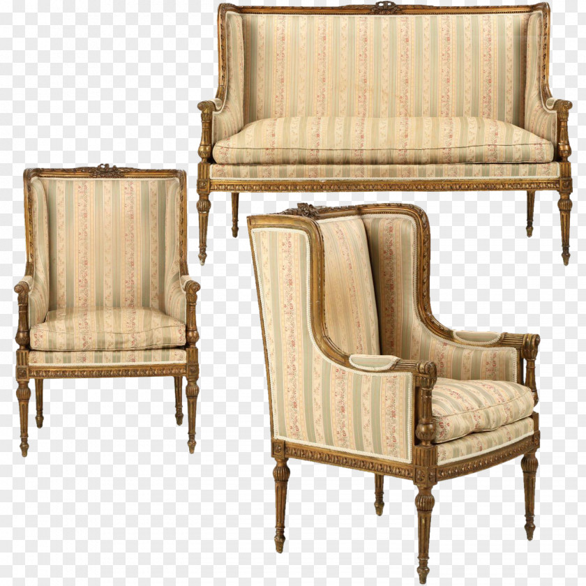Chair Club Louis XVI Style Furniture Couch PNG