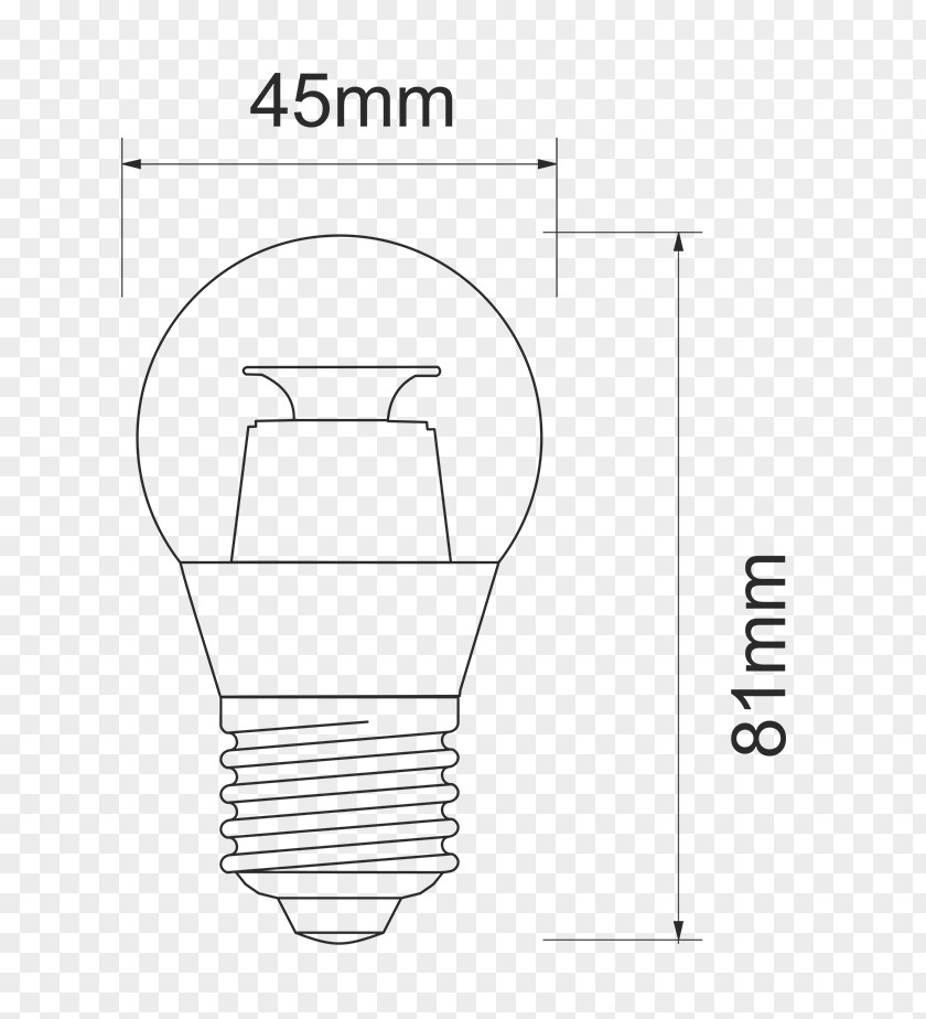 Erica Edison Screw LED Lamp Incandescent Light Bulb Light-emitting Diode Paper PNG
