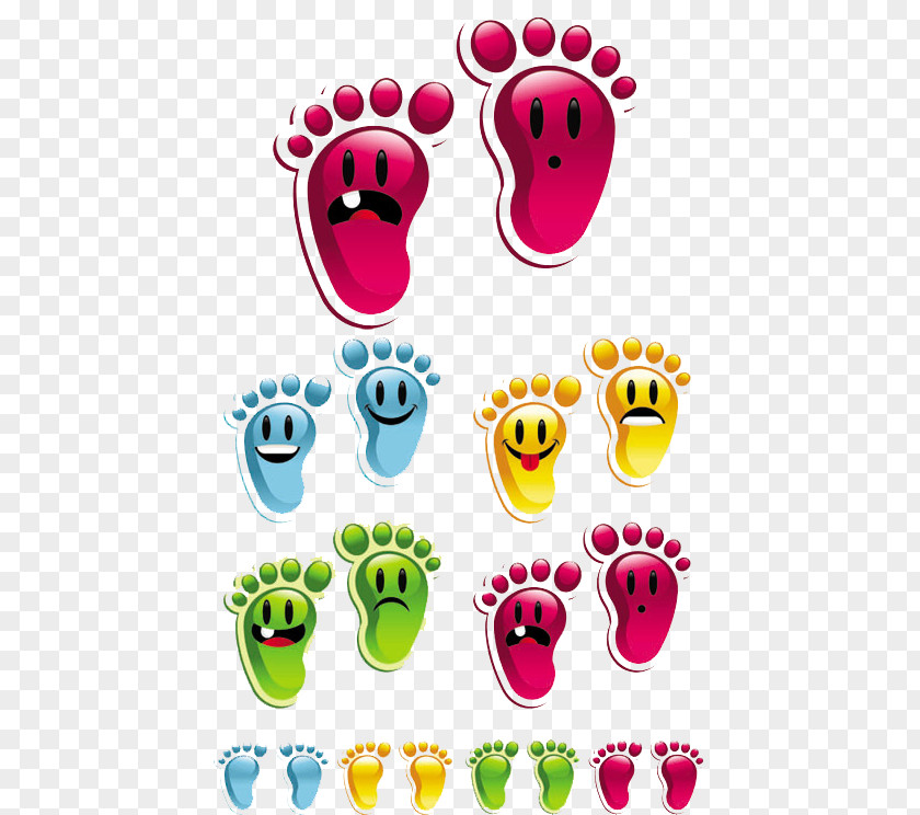 Vector Cartoon Footprints Footprint Royalty-free Clip Art PNG