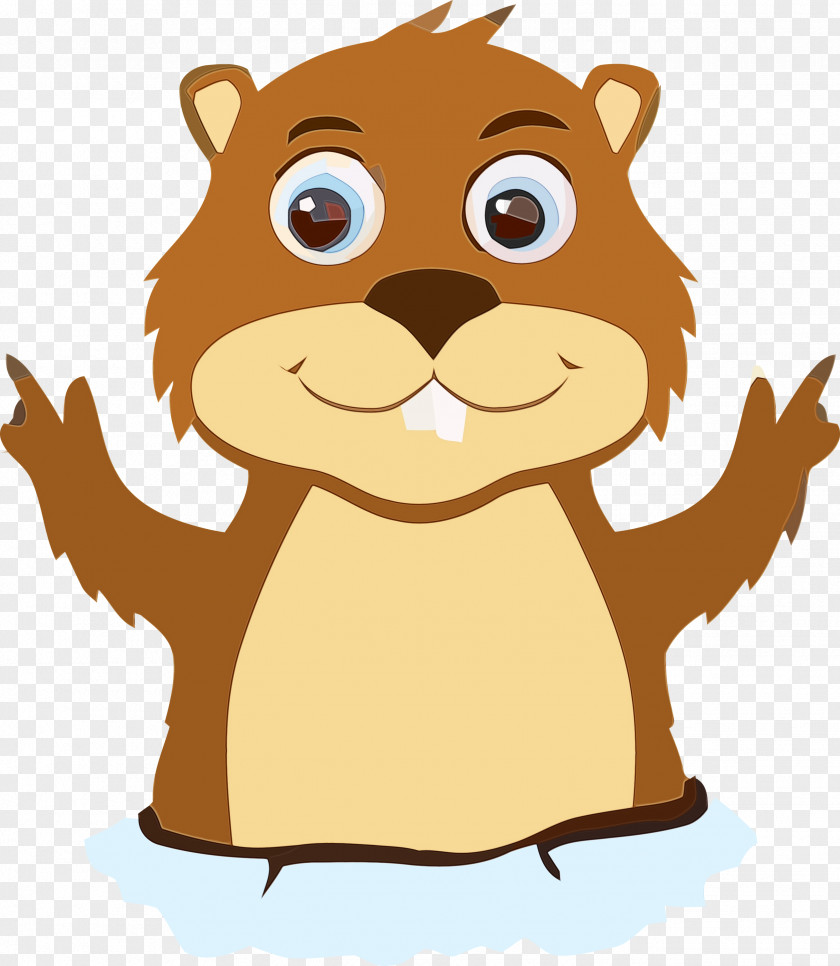 Cartoon Squirrel Waving Hello Smile Pleased PNG