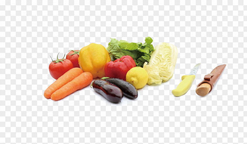 Fresh Vegetables And Fruit Knife Carrot Vegetable Vegetarian Cuisine Tomato PNG