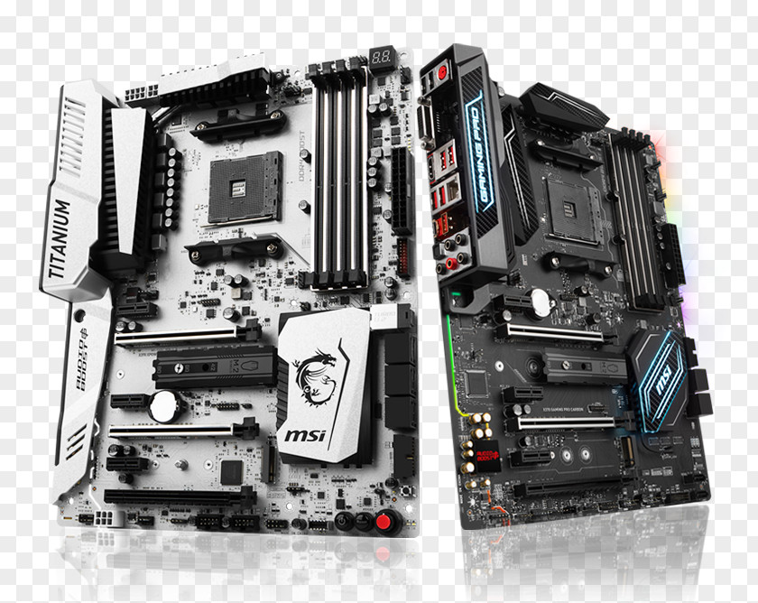 Socket AM4 MSI X370 XPOWER GAMING TITANIUM Motherboard ATX PRO CARBON PNG