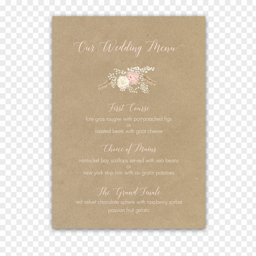 Antler Wedding Invitation PNG