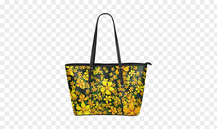 Bag Tote Yellow Handbag Bicast Leather PNG