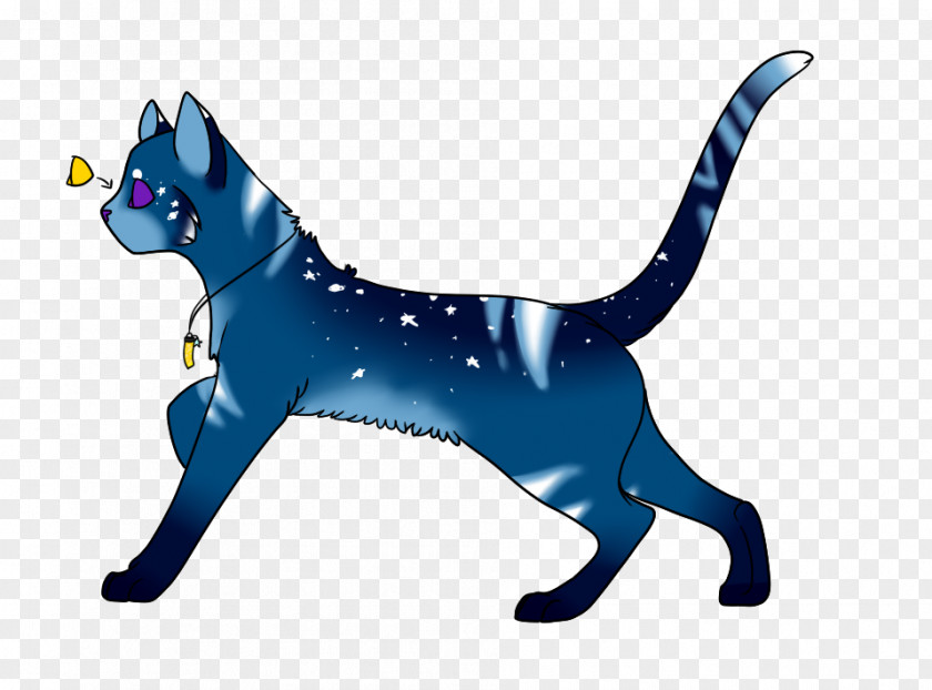 Cat Dog Cobalt Blue Character Clip Art PNG