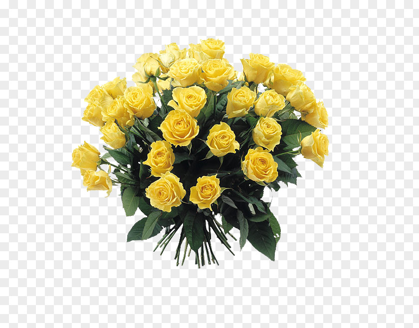 Goldene Flower Bouquet Wedding Rose Yellow PNG