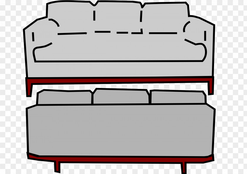 Old Couch Furniture Living Room Clip Art PNG