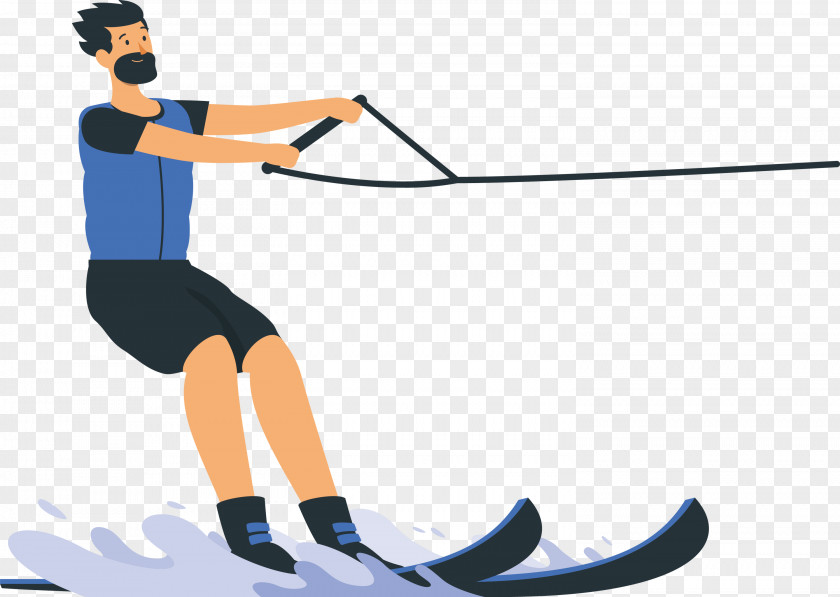 Ski Pole Line Skiing Shoe PNG