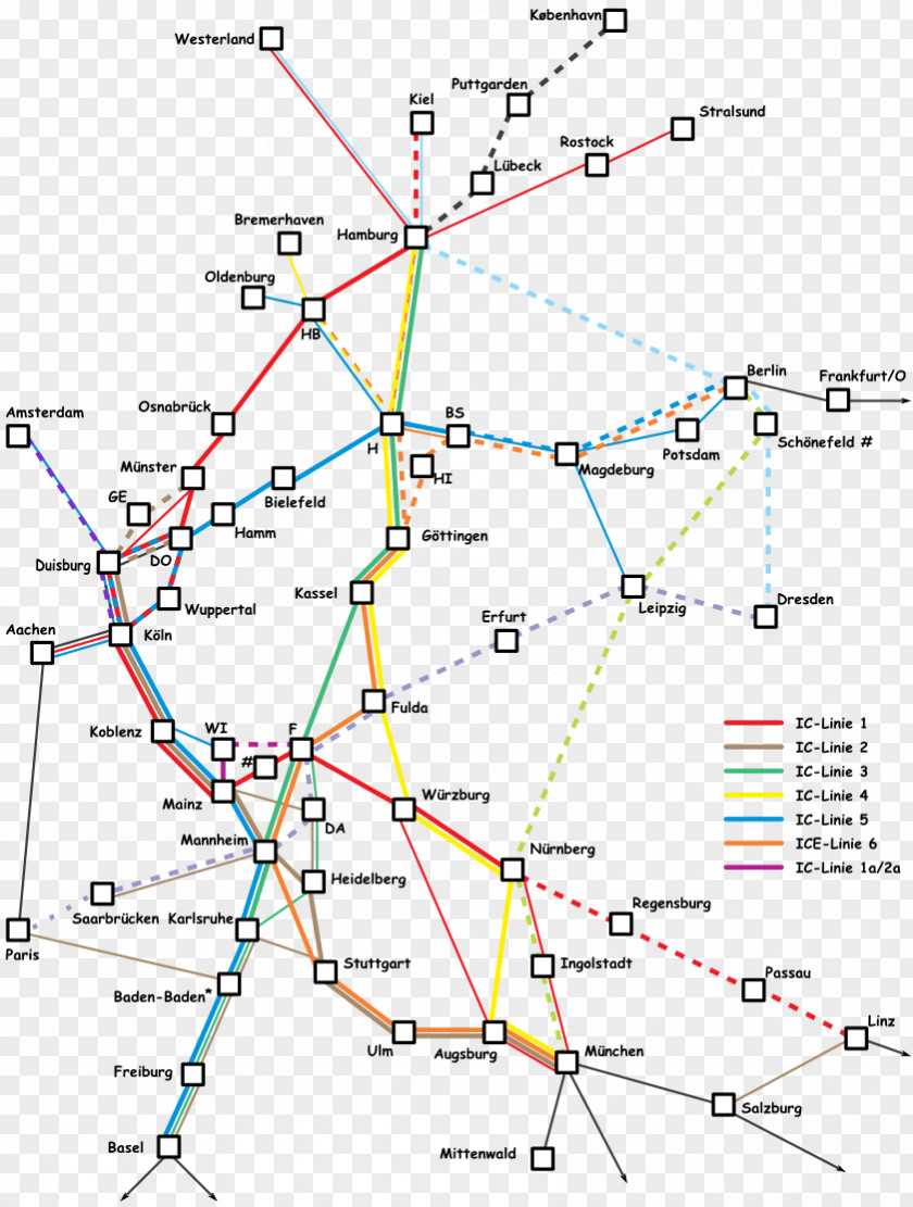 Train Germany Intercity-Express Deutsche Bahn PNG