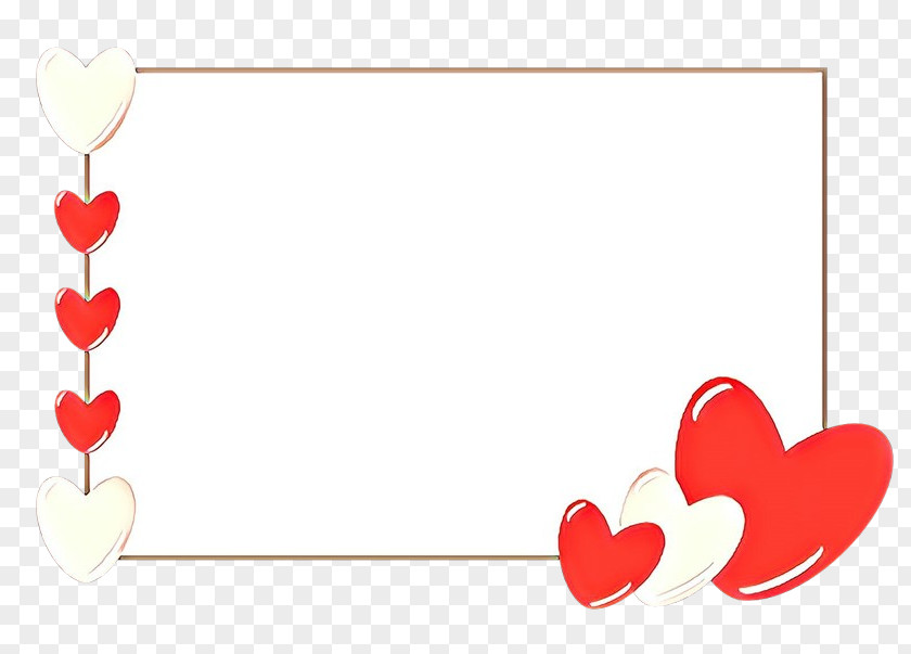 Valentines Day Rectangle Picture Frame PNG