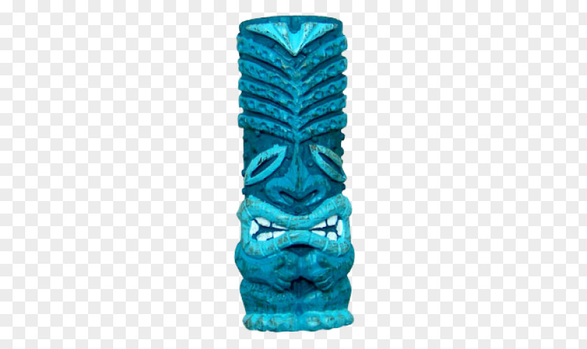 Hawaiian Tiki Towel Turquoise Product Figurine God PNG