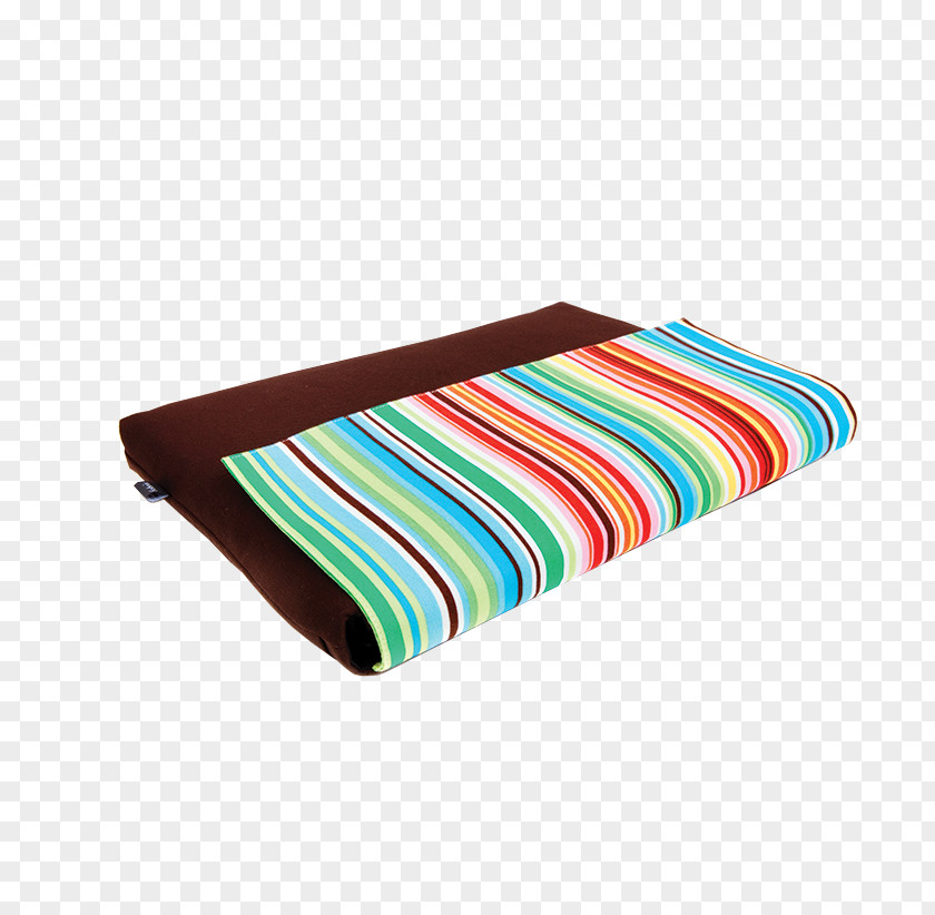 Rainbow Stripes Turquoise Rectangle PNG