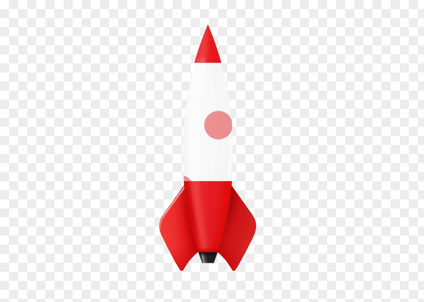Red Rocket Text Illustration PNG