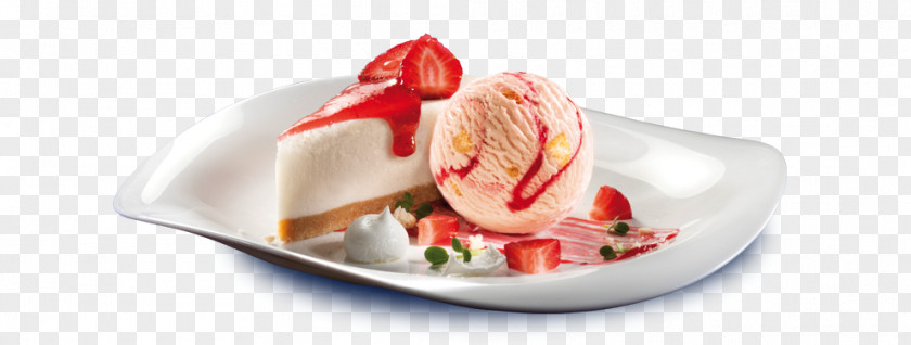 Strawberry Cream Ice Flavor Garnish Dish Recipe PNG
