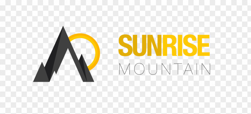 Sunrise Logo Brand Mountain PNG