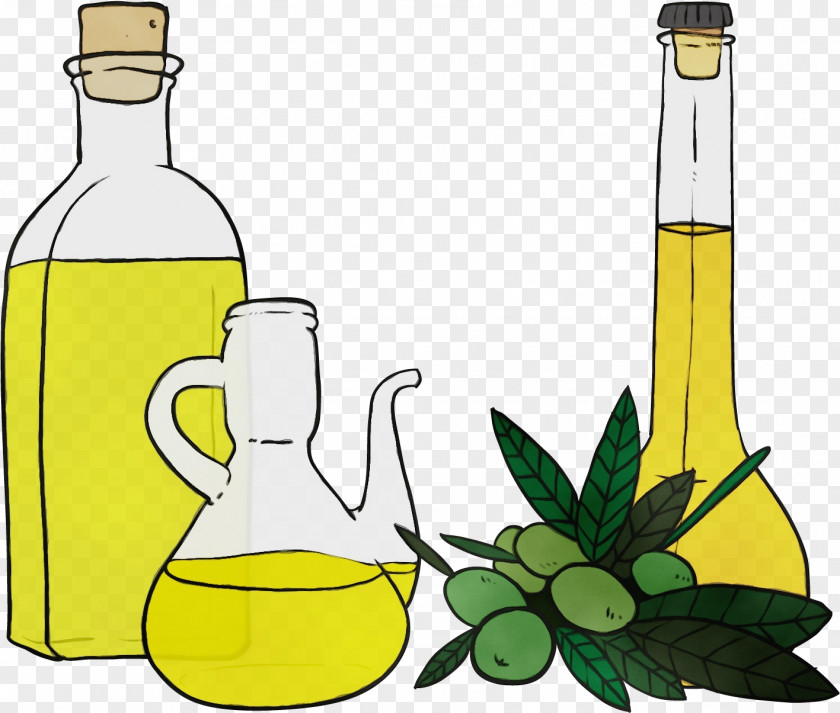 Extra Virgin Olive Oil Drink Rice Cartoon PNG