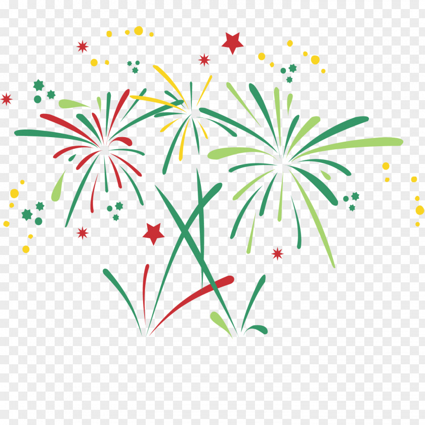 Hand Drawn Vector Fireworks Adobe Clip Art PNG