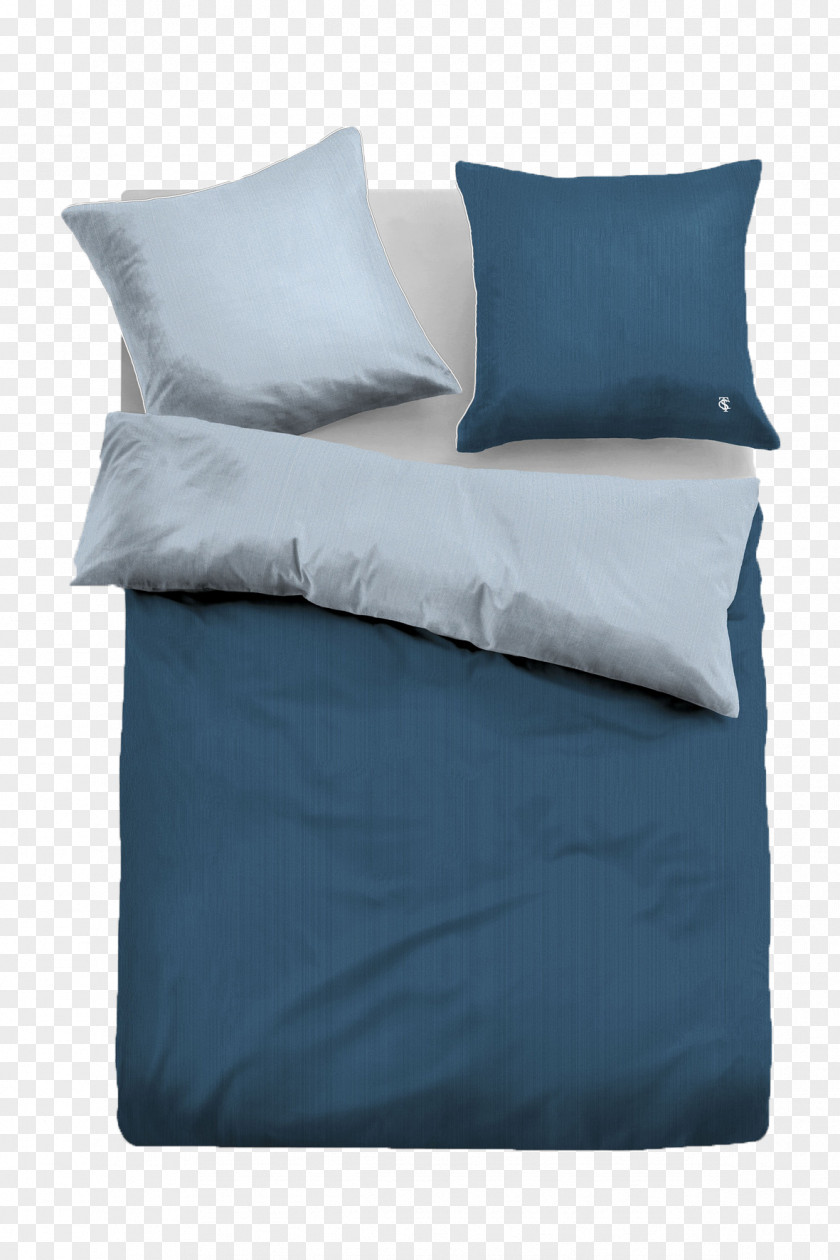 Satin Bed Sheets Blue Renforcé Cotton PNG