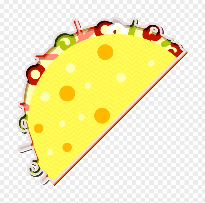 Taco Icon Gastronomy Set PNG