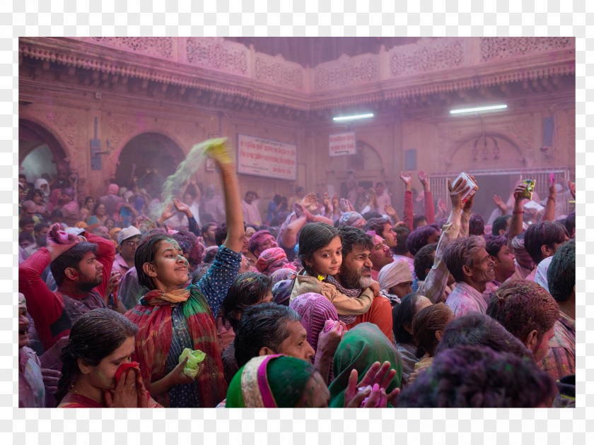 Holi Festival Vrindavan Travel Photography PNG