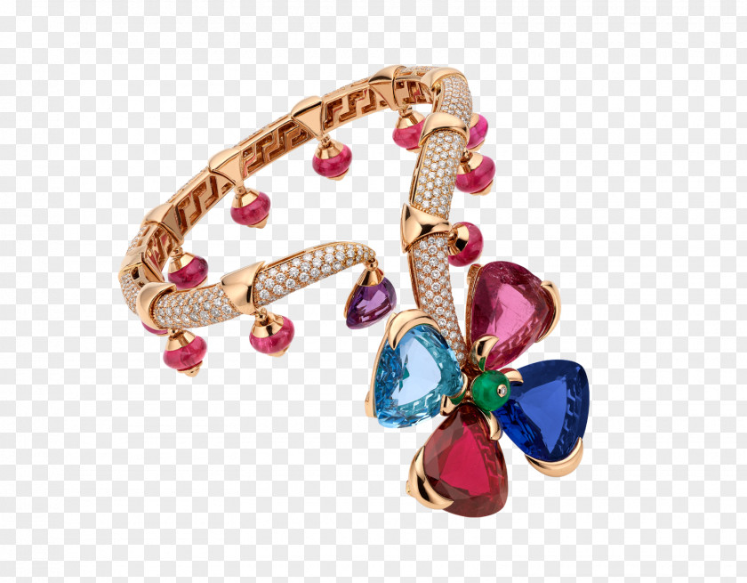 Ruby Bulgari Bracelet Jewellery Watch PNG
