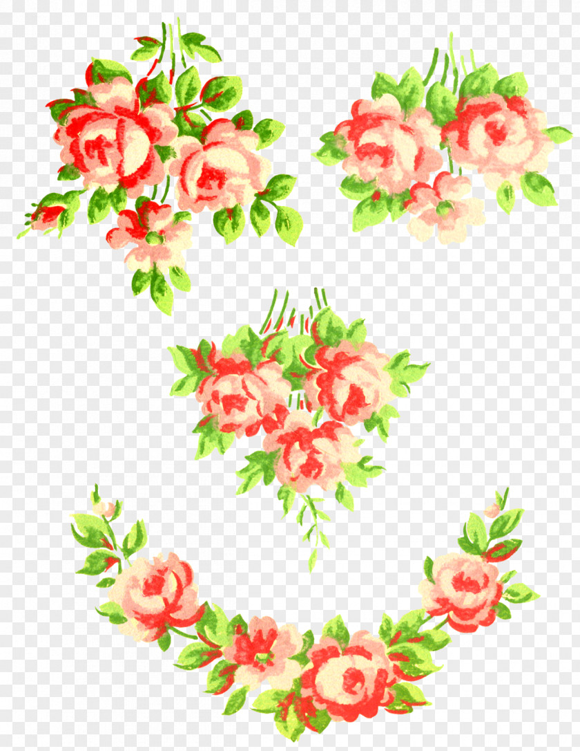 Shabby Cut Flowers Floral Design Clip Art PNG
