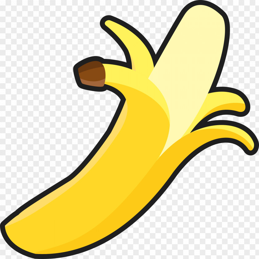 Banana Outline Cliparts Peel Sundae Clip Art PNG
