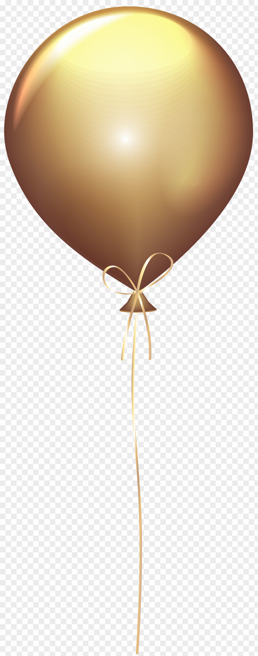 Gold Balloon Transparent Clip Art Image PNG
