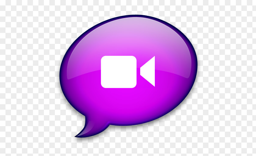 Purple Icon IChat Online Chat Dock PNG