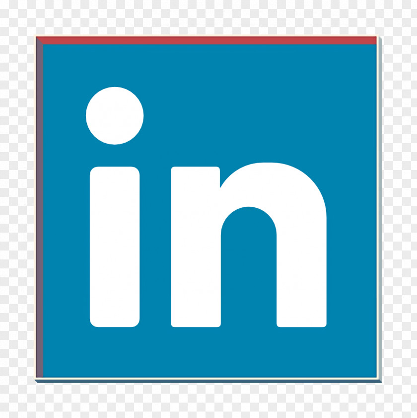 Rectangle Electric Blue Linkedin Icon Social Networks Logos PNG