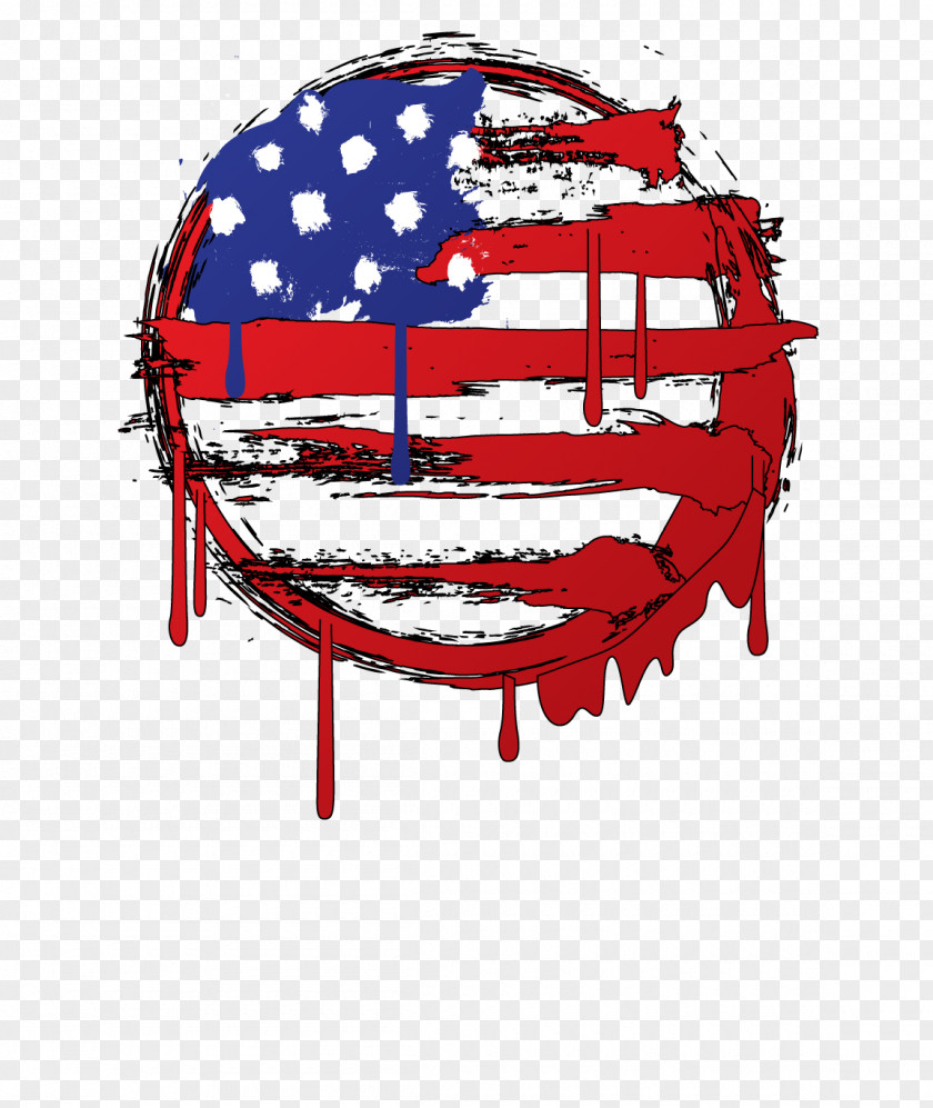 Us Flag Of The United States Graffiti PNG