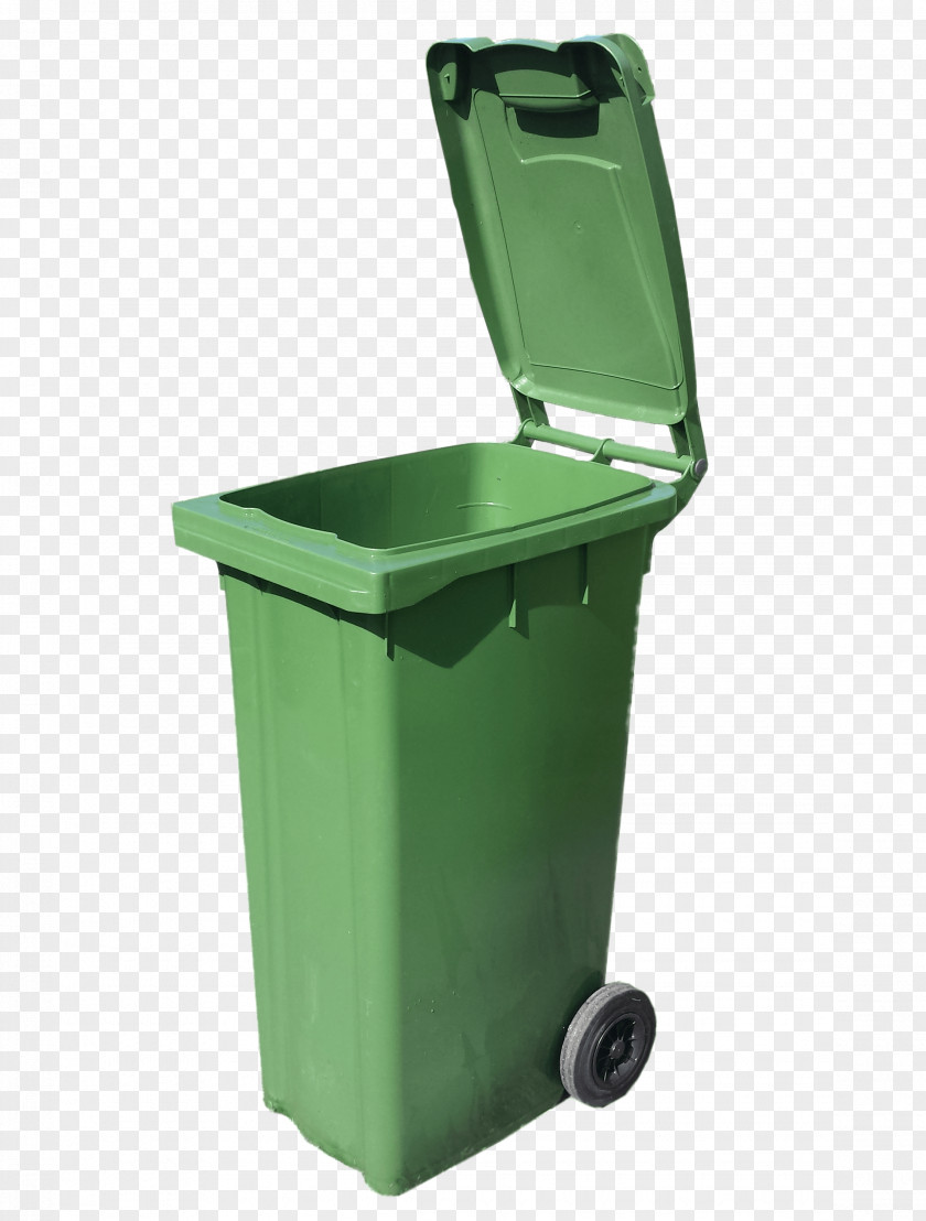 Green Trash Can Waste Container Recycling Bin PNG