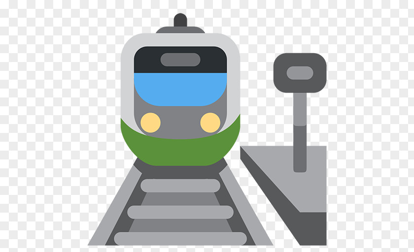 Silhouette Of High Speed Rail Train Station Transport Tram Emoji PNG