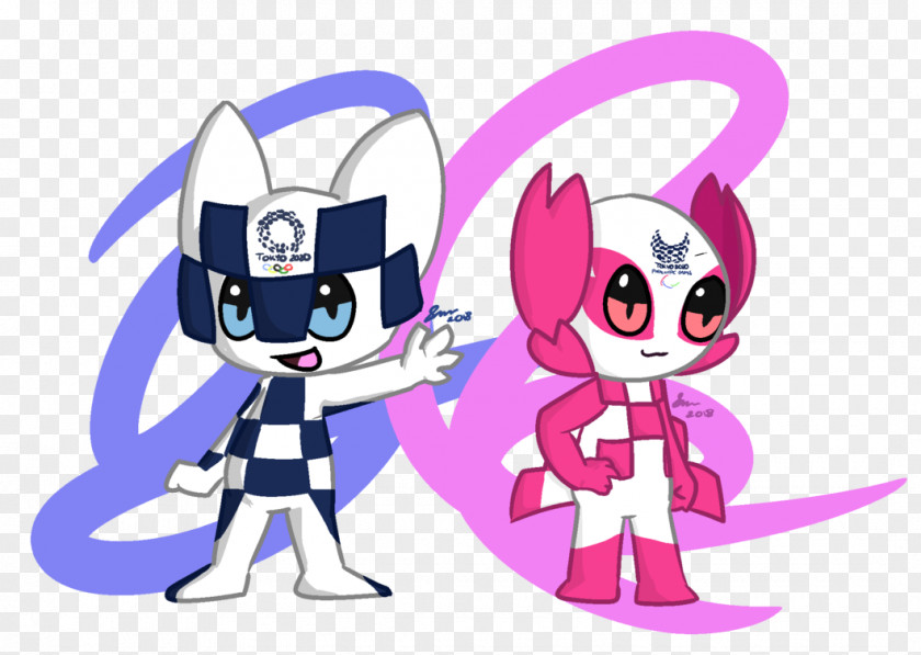 All Olympic Mascots 2020 Summer Olympics Tokyo Mascot Miraitowa And Someity DeviantArt PNG