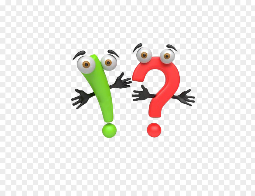 Cartoon Question And Exclamation Mark Animation PNG