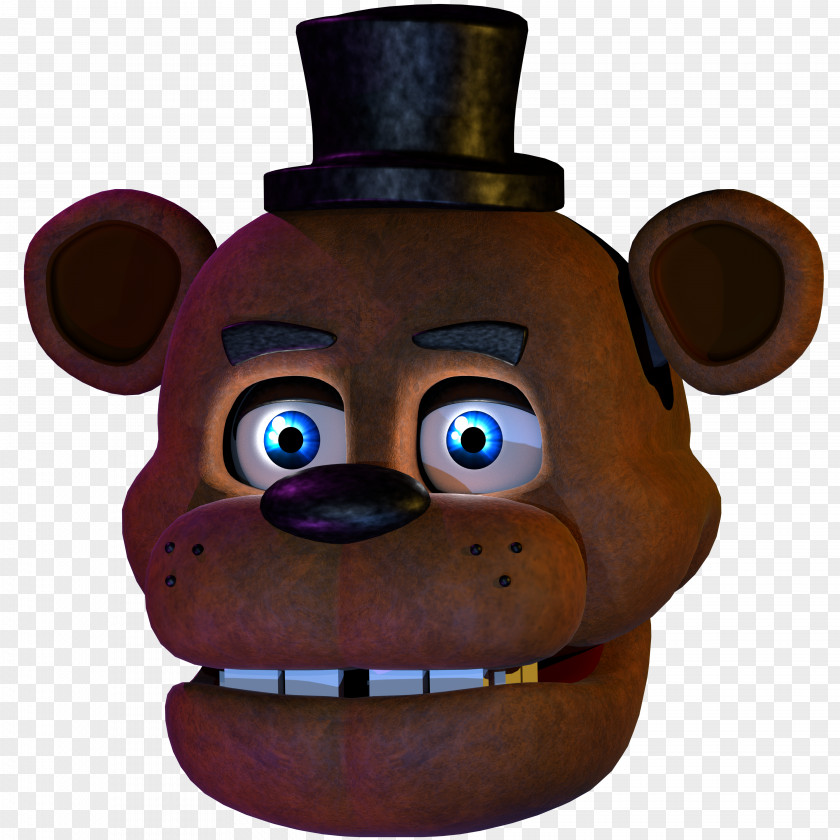 Freddy Head Five Nights At Freddy's 2 3D Computer Graphics Modeling Blender PNG