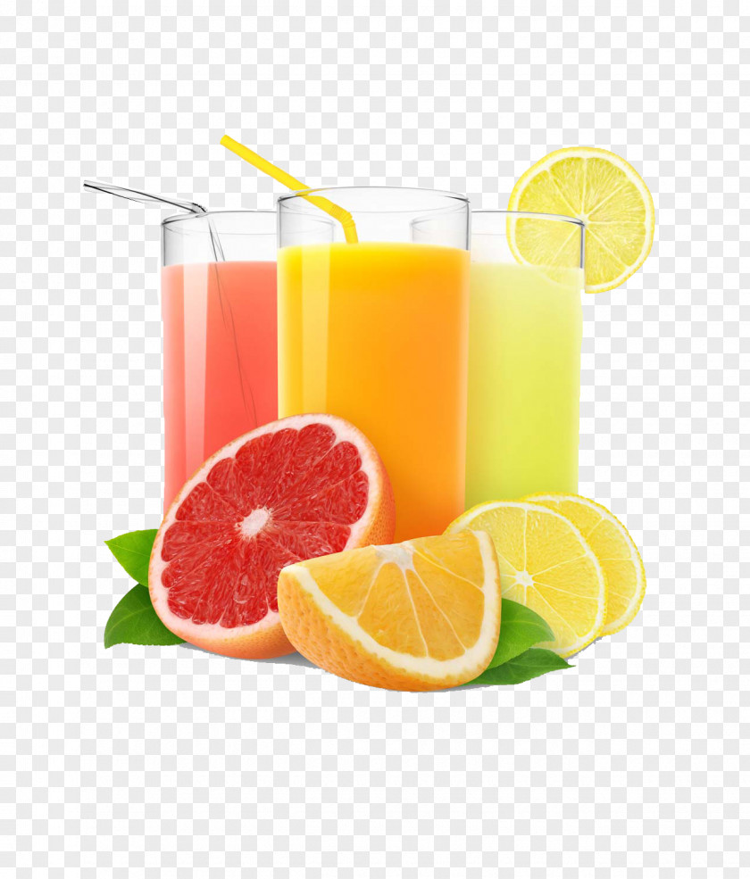 Grape Lemon Orange Juice Soft Drink Milk Fruit PNG